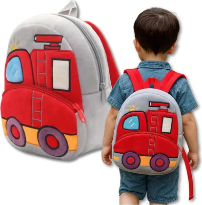 Produktbild von EDIBAZZAR | Plüsch-Kinderrucksack für Vorschulkinder mit Reißverschlusssicherung
