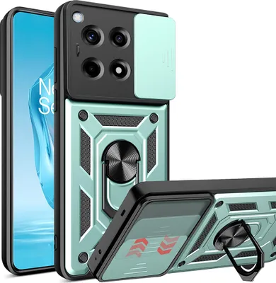 Imagen del producto de Funda protectora Techsuit Camshield para el OnePlus 12R - Verde