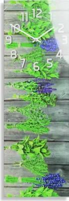 Obrázok produktu pre Sklenené nástenné hodiny HANGING PLANT BUNDLES