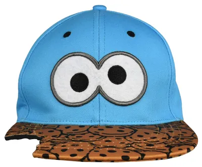 Produktbild von Sesamstraße Kappe für Jungen & Mädchen - Krümelmonster Cookie Kinder Cap Basecap Baseballkappe verstellbar Blau