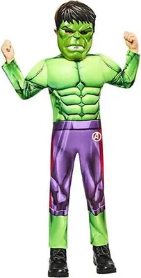 Produktbild von Rubies Hulk Kinderkostüm Lila 5-6 Years Lila 5-6 Years
