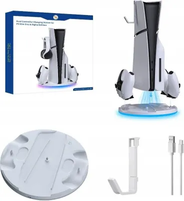 Zdjęcie produktu dla Ładowarka Stacja Dokująca Stojak - Sony PlayStation 5 PS5 SLIM DISC Digital / JYS-P5196