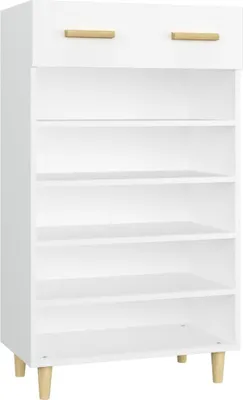 Produktbild von vidaXL Schuhschrank Weiß 60x35x105 cm Holzwerkstoff