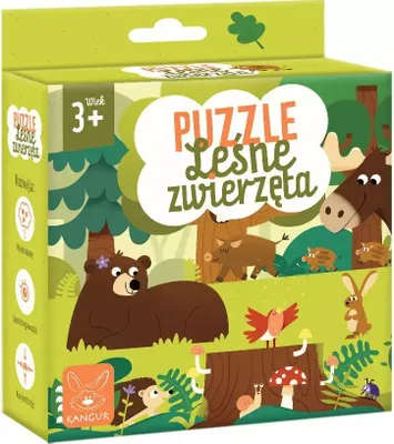Obrázok produktu pre Puzzle KANGOUROU Lesné zvieratá 3+ 41473