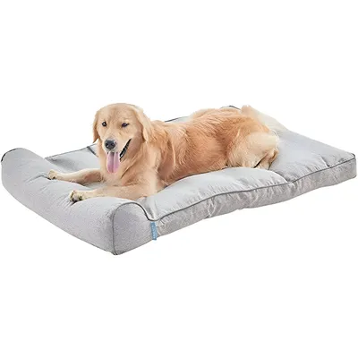 Productafbeelding van Hondenhuis, orthopedisch hondenbed – comfortabel huisdierenbed voor grote honden, 66x89x20 cm, grijs