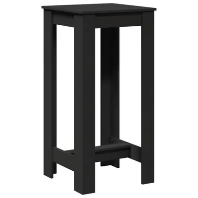 A black bar table is shown against a white background.