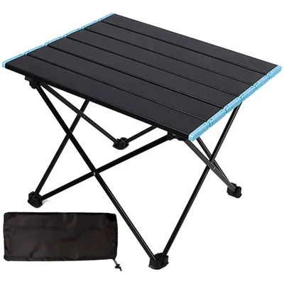 Produktbild von Campingtisch, Klapptisch, Tragbarer Camping Tisch, Faltbar Draußen Klappbar Klapptisch Camping, aus Aluminium, für Outdoor, Picknick, Kochen, Strand
