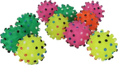 Immagine prodotto di Cane Squeaky Balls Toy, Dog Soft Stab Balls Toy, Pet Squeaky Chewing Balls, Cane pulizia Denti Giocattoli Balls, Pet Toy Ball, Dog Toy