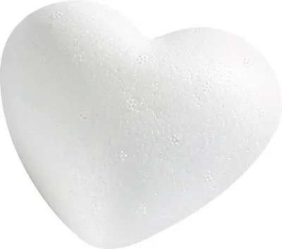 Produktbild von Styroporform Herz, 15 cm