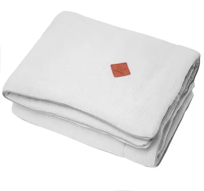 Produktbild von Decke Jeanne - 100 x 70 cm - Hellgrau | by SEVIRA KIDS