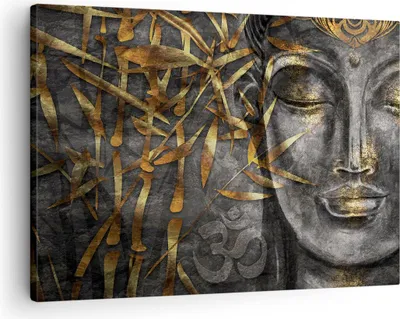 Produktbild von Bild auf Leinwand - Leinwandbild - Einteilig - Buddha Gold Bodhisattva - 70x50cm - Wand Bild - Wanddeko - Wandbilder - Leinwanddruck - Bilder - Wanddekoration - Leinwand bilder - AA70x50-4442