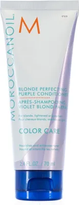 Immagine prodotto di Moroccanoil Color Care Blonde Perfecting Purple Conditioner balsamo per capelli biondo platino e grigi 70 ml