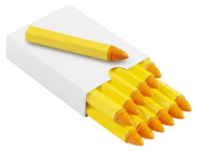 Immagine prodotto di Set-kit gessi per pneumatici, giallo, marcatura, marcatore, gessetto, pennarello a gesso, 12 pezzi