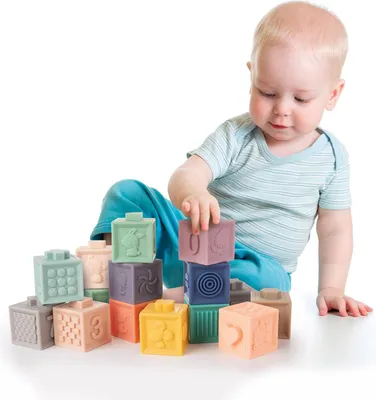 Produktbild von Canpolbabies Canpol babies minkšti sensoriniai blokai-kaladės 12 vnt 79/102