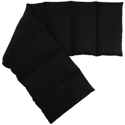 Produktbild von Rapssamenkissen 75x20cm groß 8-Kammer, schwarz - Wärmekissen, Körnerkissen