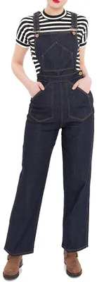Produktbild von Queen Kerosin Latzhose / Jeans Hose - 2 in 1 Dungaree W32 / L34