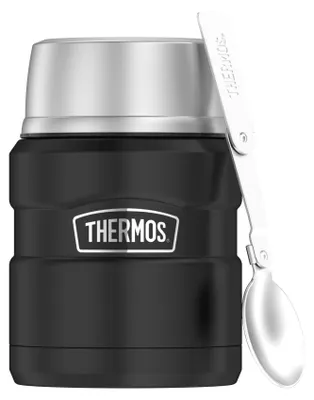 Produktbild von Thermos STAINLESS KING Thermobehälter 0,47 l, 9 h heiß, charcoal black mat