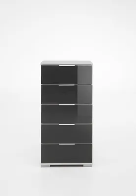 Obrázek produktu pro Hochkommode >Easy Plus< (BxHxT: 49x102x41 cm) in weiß - 49x102x41cm (BxHxT)
