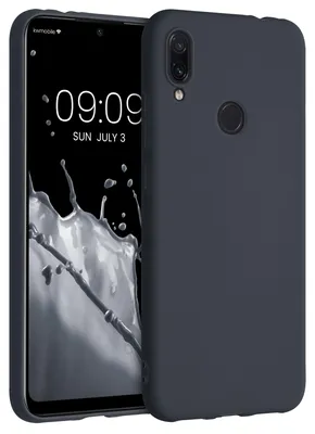Produktbild von kwmobile Handyhülle für Xiaomi Redmi Note 7 / Note 7 Pro Hülle - TPU Case - Kabelloses Laden - Schutzhülle Cover in Heidelbeerblau