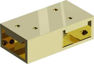 Produktbild von Mexen T-Verbindungsstück für Wandhalterungen, Gold - 800-09-50