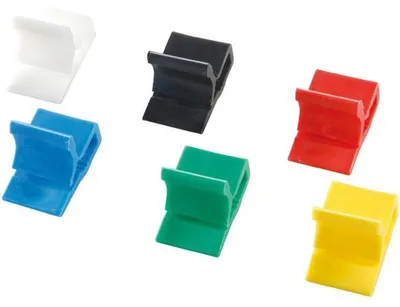 Produktbild von Brief- oder Eckenklammer Zacko 1 11x14mm VE=100 Stück Grundfarben sortiert