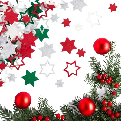 Weihnachtsdekoration aus Filz, Tischdeko, Streudeko, Filzanhänger