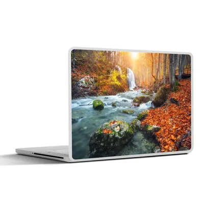 Produktbild von MuchoWow® Laptop Aufkleber Sticker Cover Natur - Sonne - Herbst 25x18 cm - Laptop-Deko