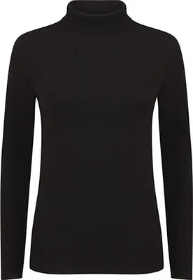 Immagine prodotto di SF Women SK125 | Ladies Feel Good Roll Neck Top / Single-Jersey - Colore: Nero - Taglia: XXL