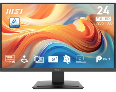 Image de MSI Pro MP241 E14V, 60,5 cm (23,8"), 1920 x 1080 px, Full HD, LCD, 4 ms, noir