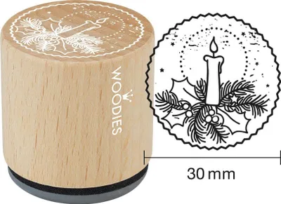 Immagine prodotto di COLOP 157781 COLOP Woodies Timbro con motivo "Candela