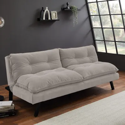 Produktbild von riess-ambiente Schlafsofa COCOONING 190cm beige Chenille Chenillestoff 3-Sitzer Couch modern