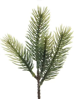 Produktbild von Tannenzweig 20cm PE Spritzguss künstlich grün