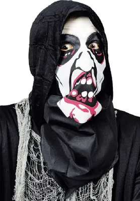 Produktbild von K60971051 schwarz-weiß-rot Damen Herren Maskentuch Dracula