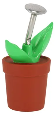Produktbild von Esschert Design Gießbrause in Blumentopfform Grün & Braun