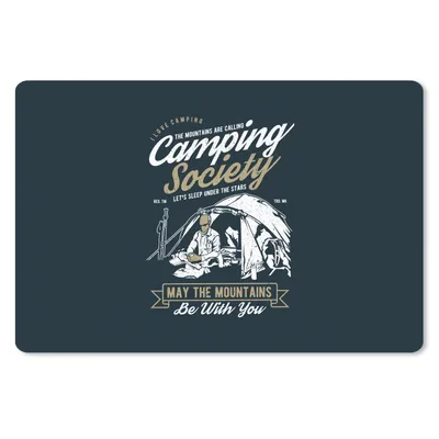 Produktbild von MuchoWow® Mauspad Mousepad Zelt - Camping - Vintage 27x18 cm - Mousepads - Maus Mat - Pad - Mausunterlage - Büroartikel - Desk Matten