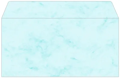 Produktbild von SIGEL DU170 Briefumschläge, Marmor blau, DIN lang (110x220 mm), 90 g/m², 50 Umschläge