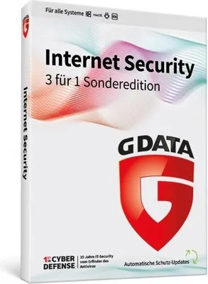 Produktbild von G DATA Internet Security 3 für 1