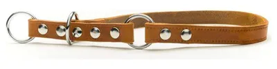 Produktbild von Das Lederband Zughalsband mit Stop Weinheim Maroon, Länge: 35 cm