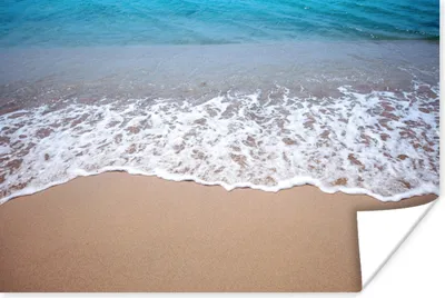 Produktbild von MuchoWow® Poster Wasser - Golf - Strand 180x120 cm - Fotoplakat