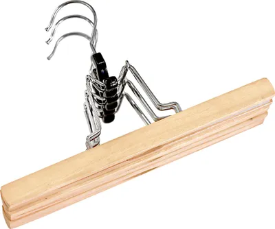 Immagine prodotto di Peggy Perfect 90213 Peggy Perfect Hosenklemmbügel, aus Holz, natur lackiert
