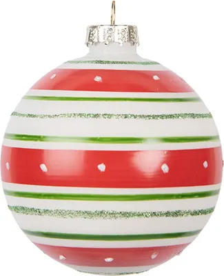 Immagine prodotto di Guaina natalizia Clayre & Eef Ø 8x8 cm in vetro rosso