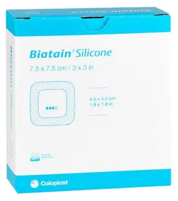 Produktbild von BIATAIN Silicone Schaumverband 7,5x7,5 cm 10 St