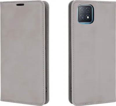 Produktbild von Mobigear Retro Slim  OPPO A73 5G Hülle Klapphülle Geldbörse - Grau