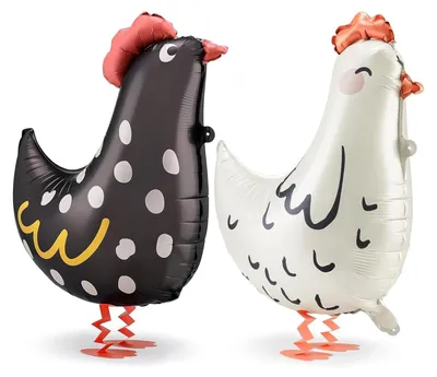 Productafbeelding van Set van 2 Henne Airwalker Folienballons voor Kinderfeestje