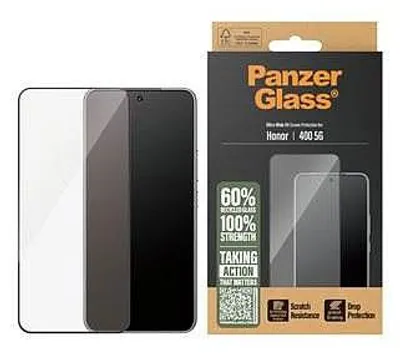 Produktbild von PanzerGlass ® Displayschutz Honor 400 5G | Ultra-Wide Fit, Honor, Honor - 400 5G, Trockene Anwendung, Kratzresistent, Schockresistent, Transparent, 1 Stück(e)
