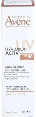 Image de Fluide anti-âge Hyaluron Activ d'Avène avec SPF 50, 40 ml