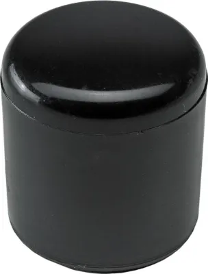 Produktbild von Hettich Fußkappe für Rundrohre Ø16 mm schwarz Kunststoff, 4 Stück
