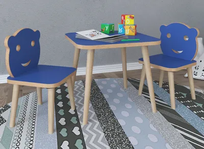Produktbild von VCM 3-tlg. Sitzgruppe Kinderzimmer Kindermöbel Tisch Stuhl Kinder LiLuLa