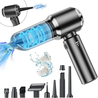 Produktbild von Handstaubsauger, Autostaubsauger, 16000Pa Akku Handstaubsauger, USB Wiederaufladbarer, Staubsauger, Nass & Trocken, für Tierhaare, Auto, Haus