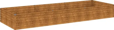 Image de vidaXL Lit surélevé 291x100x36 cm acier corten